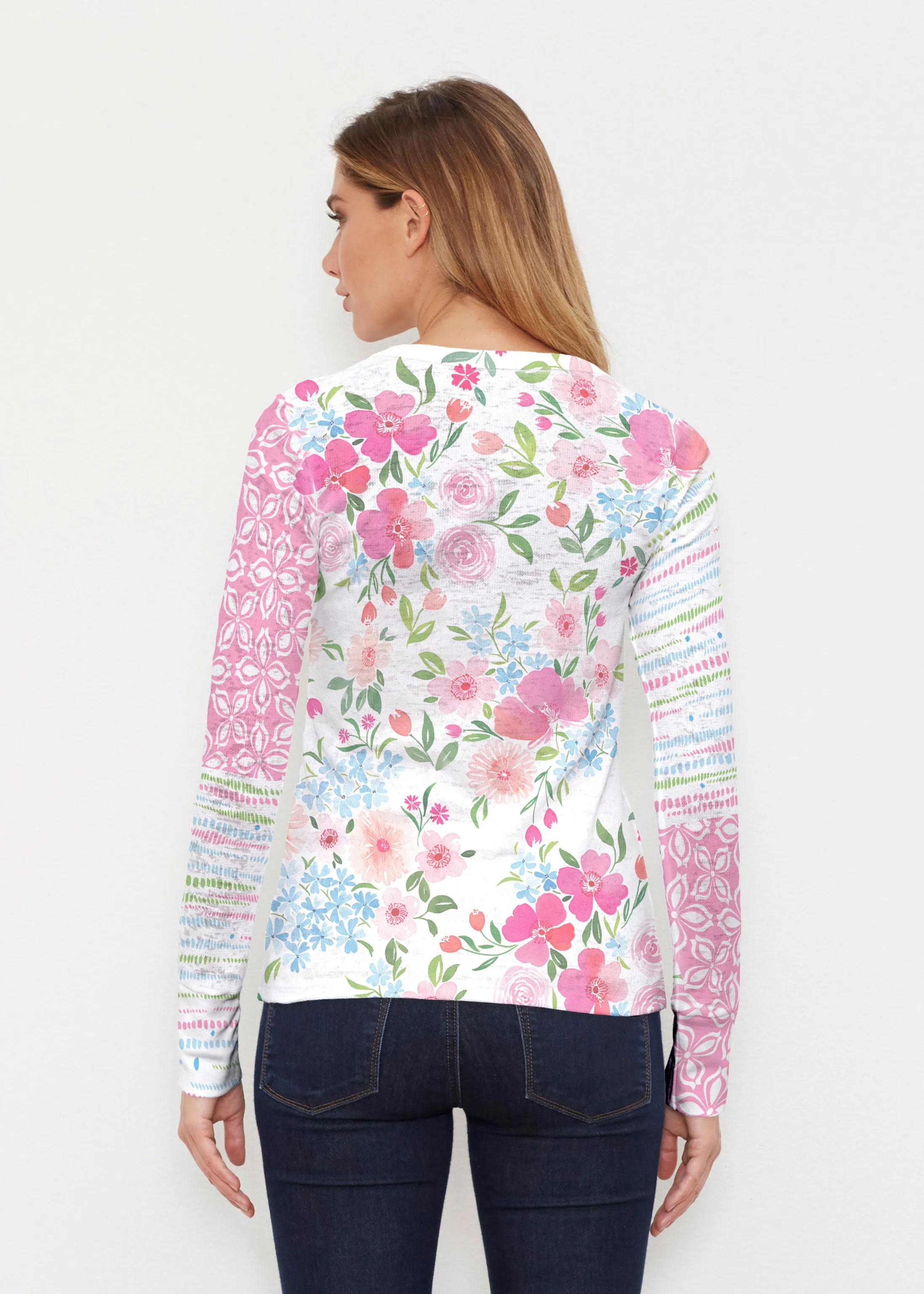Rosie Dots (8053) ~ Thermal Long Sleeve Crew Shirt