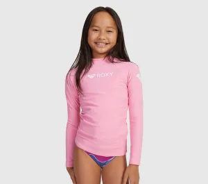 ROXY GIRL HEATER LS GIRLS RASH GUARD PINK