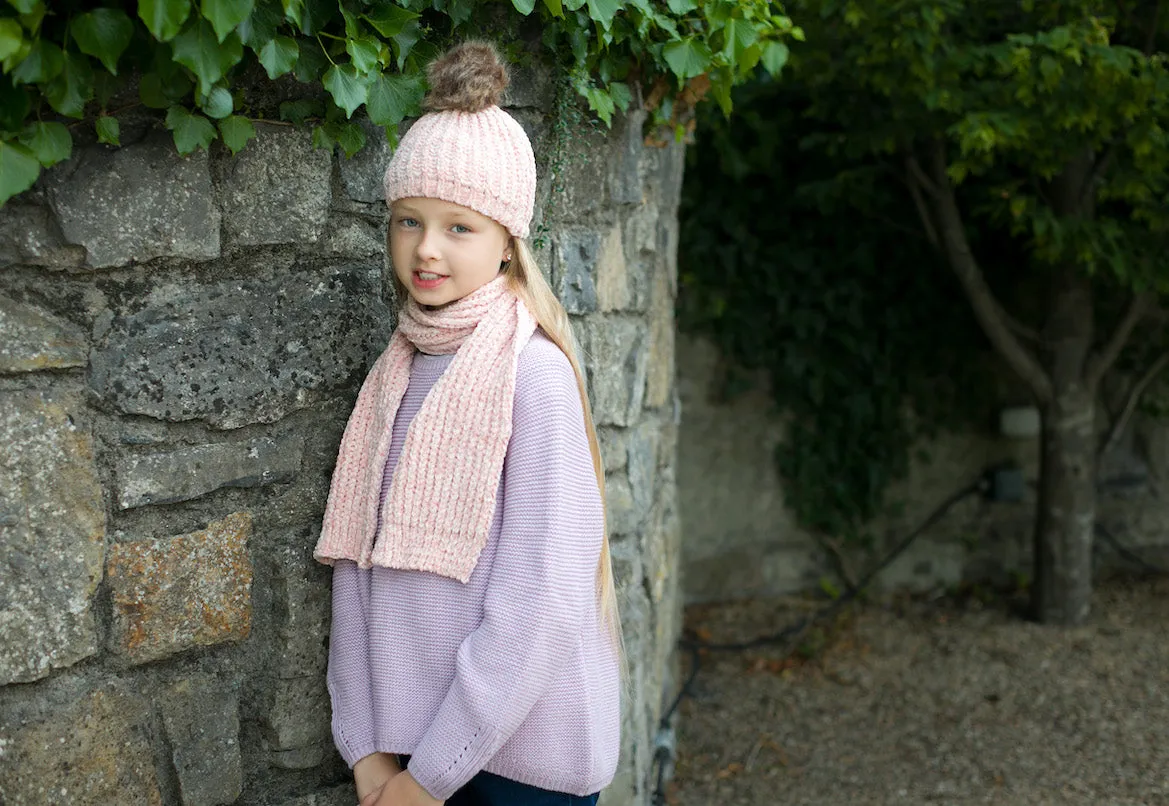 Sparkle Girls Gift Box Hat & Scarf Set