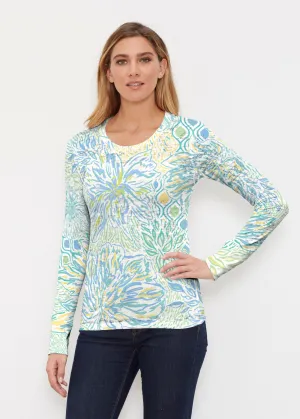 Summer Vibes (8069) ~ Thermal Long Sleeve Crew Shirt