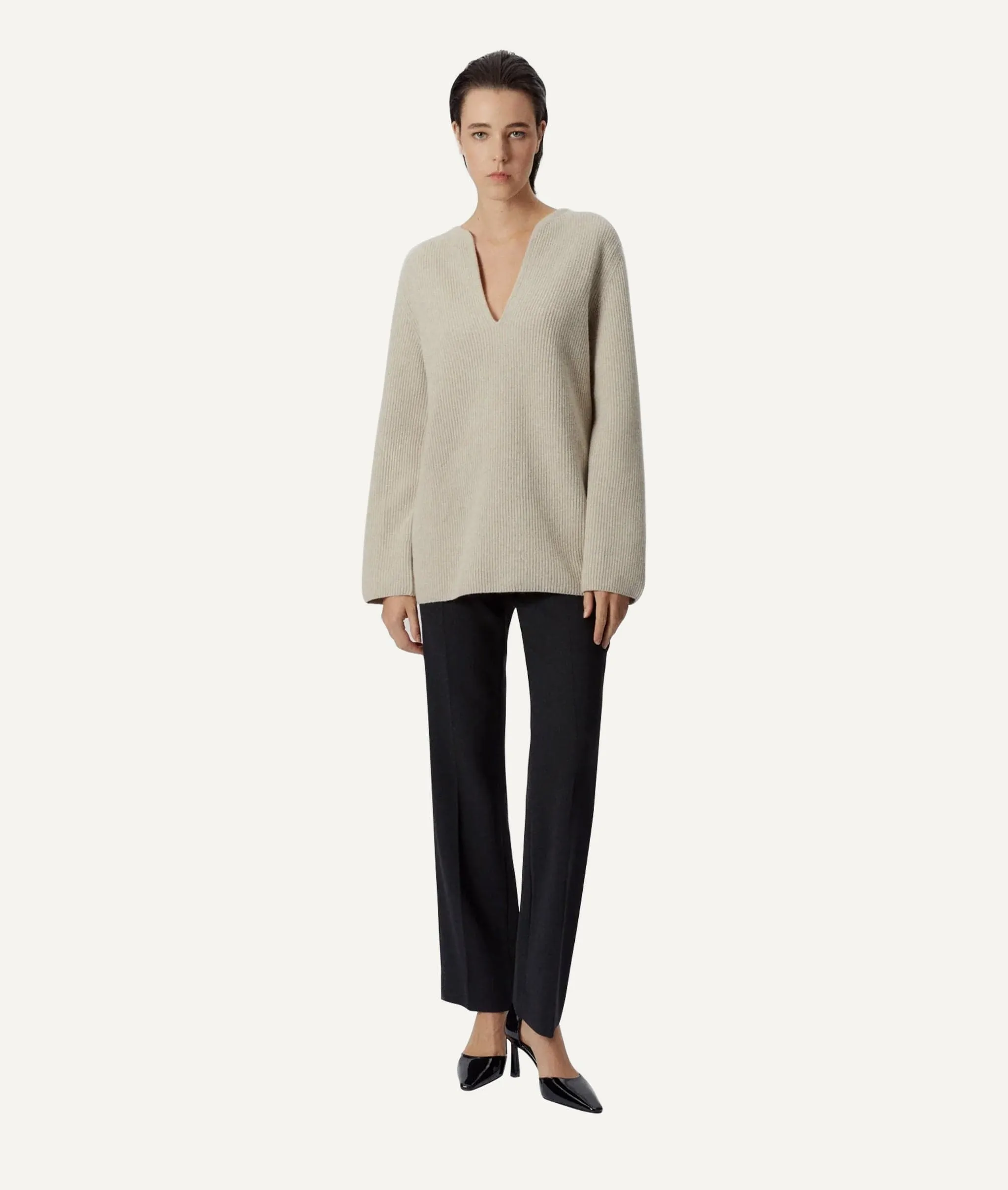 The Woolen Oversize V-Neck