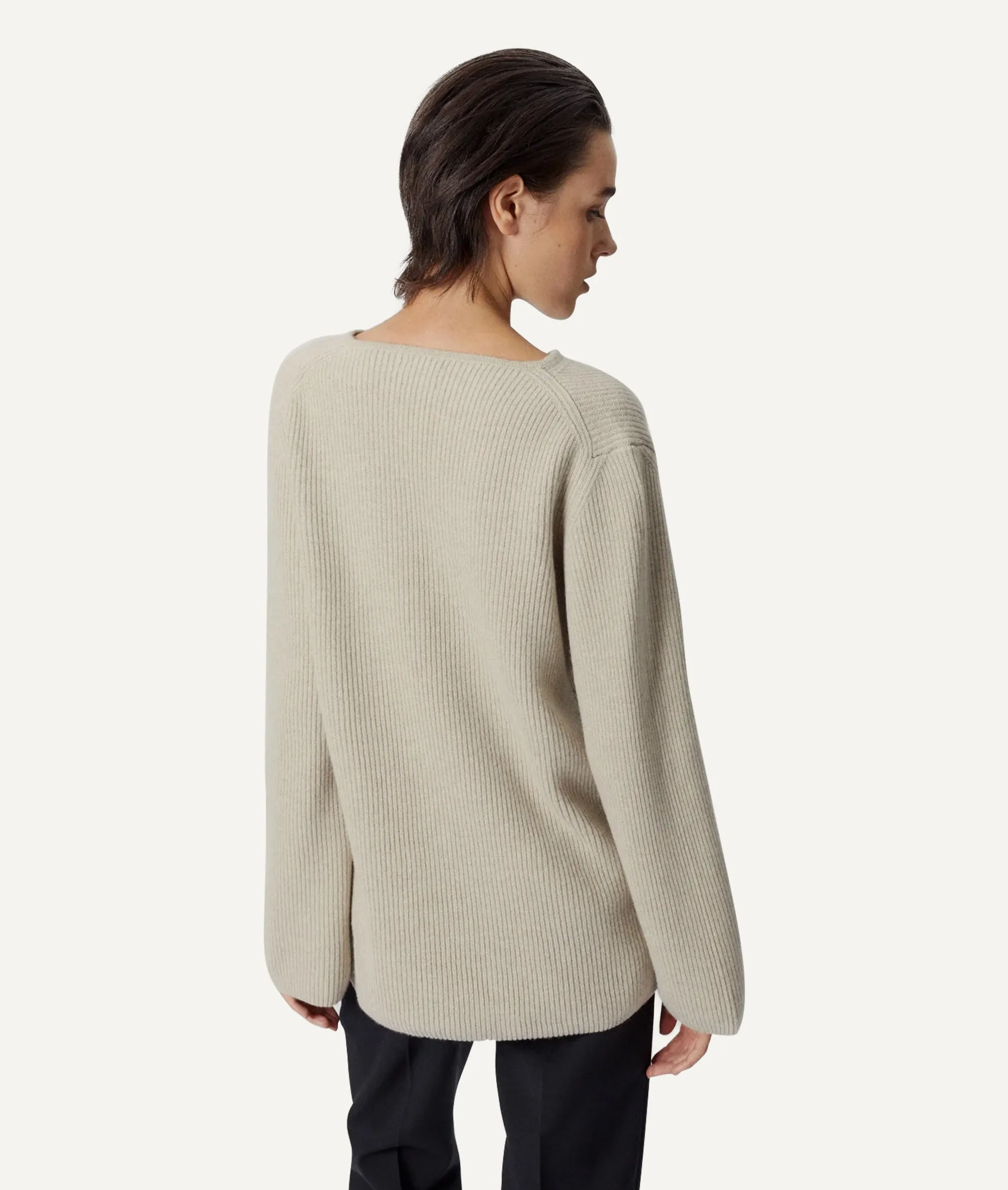 The Woolen Oversize V-Neck