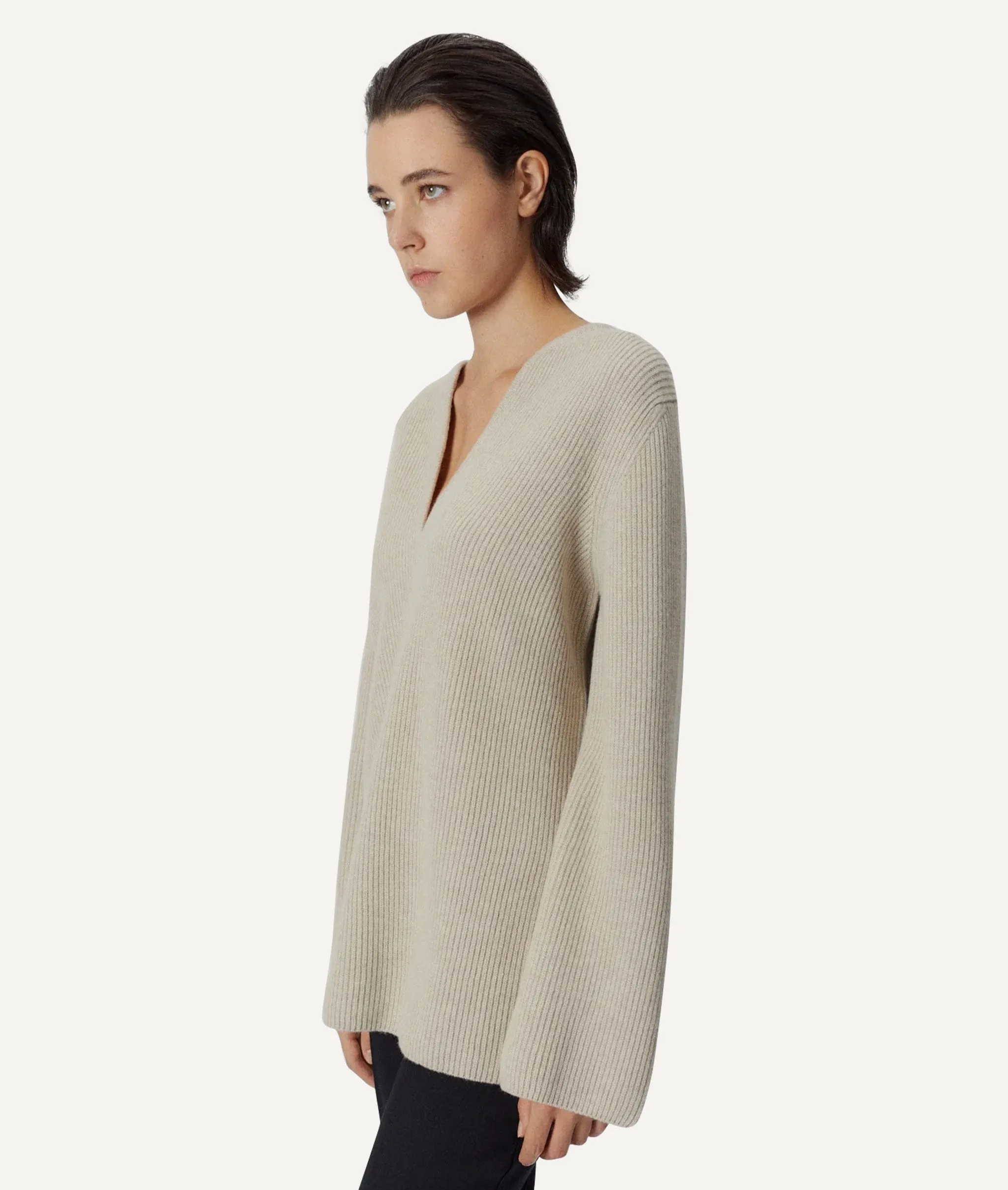 The Woolen Oversize V-Neck