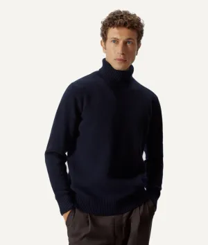The Woolen Roll-Neck - Blue Navy / S - Blue Navy / M