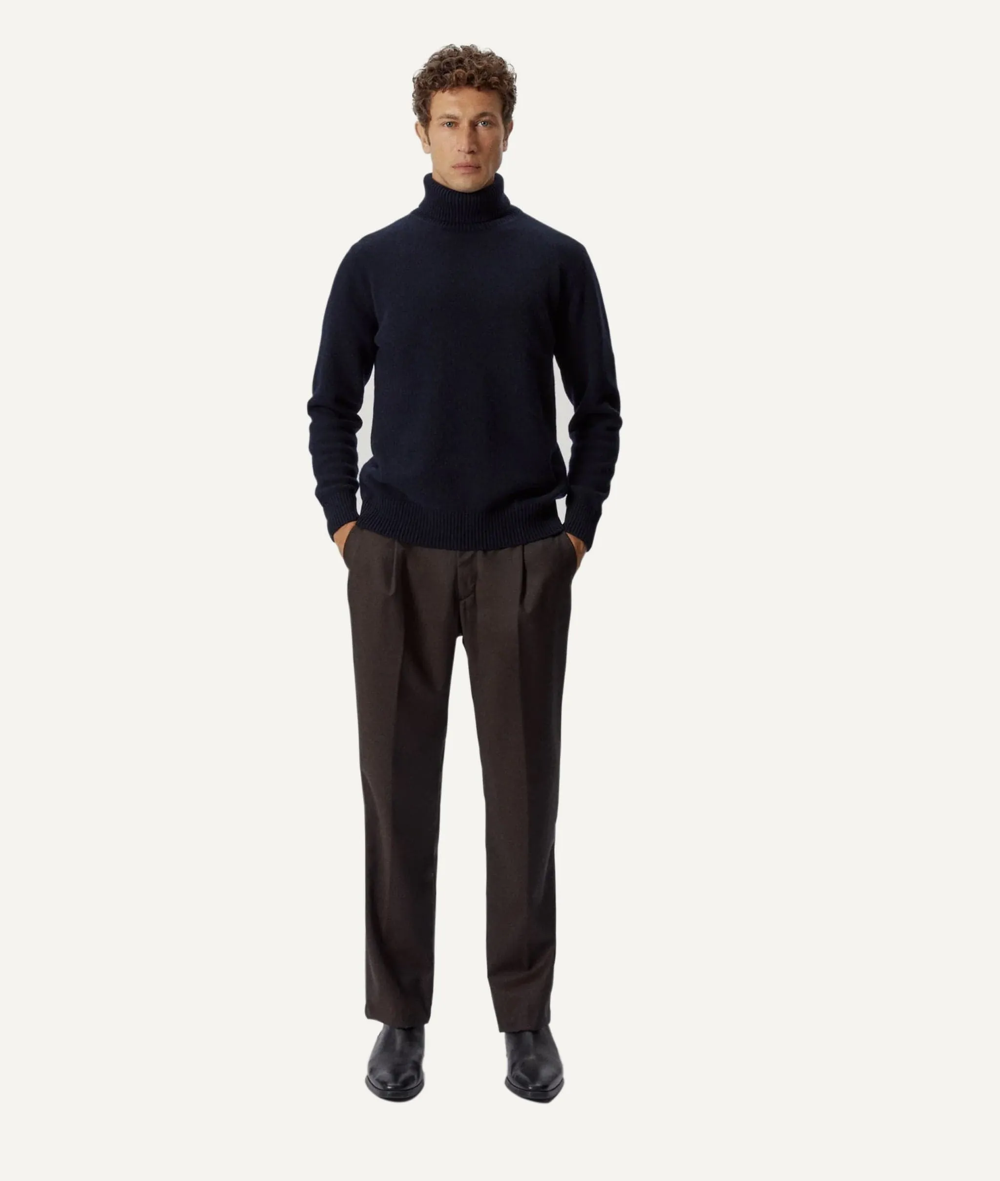 The Woolen Roll-Neck - Blue Navy / S - Blue Navy / M