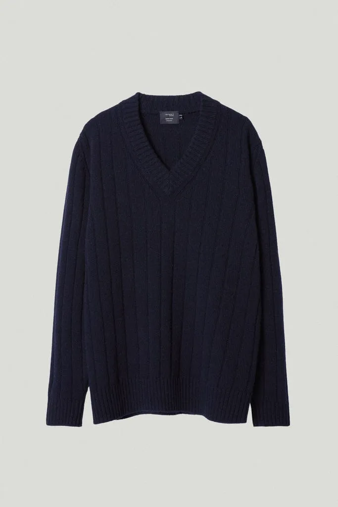 The Woolen Vintage V-Neck - Ecru / S