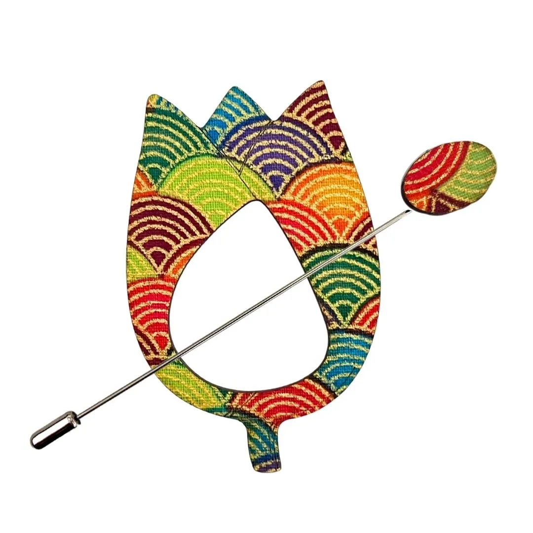 Tulip Scarf Pin (5 Colors)