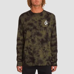 Volcom Iconic Stone Dye Longsleeve T-Shirt Military
