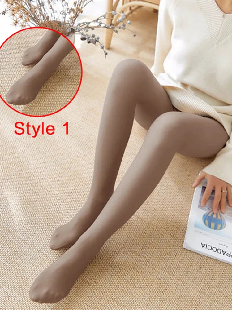 Warm Transparent Leggings Women High Waist Seamless Thin/Thick Pantyhose For Women Winter Tights Thermal Pants Polar Pantyhose