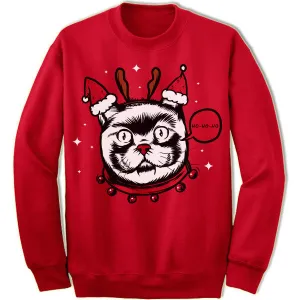 Weird Cat Christmas Sweater