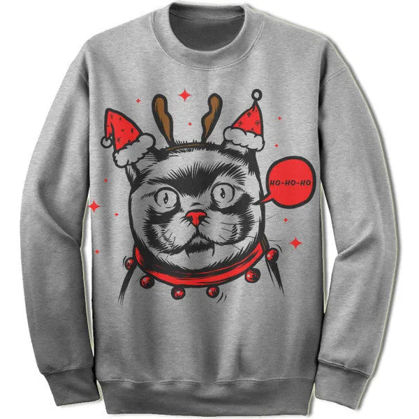 Weird Cat Christmas Sweater