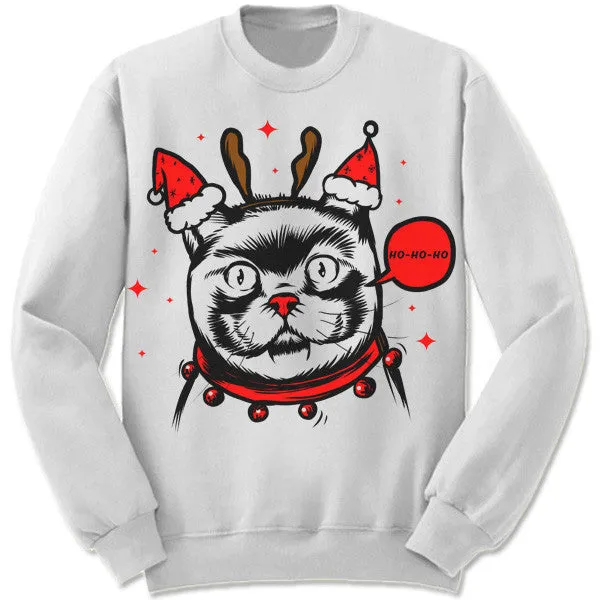 Weird Cat Christmas Sweater