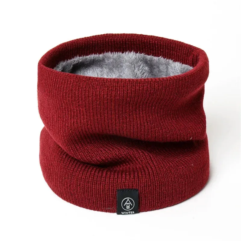 Winter Warm Scarf Woolen Knitting Neck Sport Scarf Men Face Cover Winter Skating Running Warm Scarves Thick Cold-proof Collar