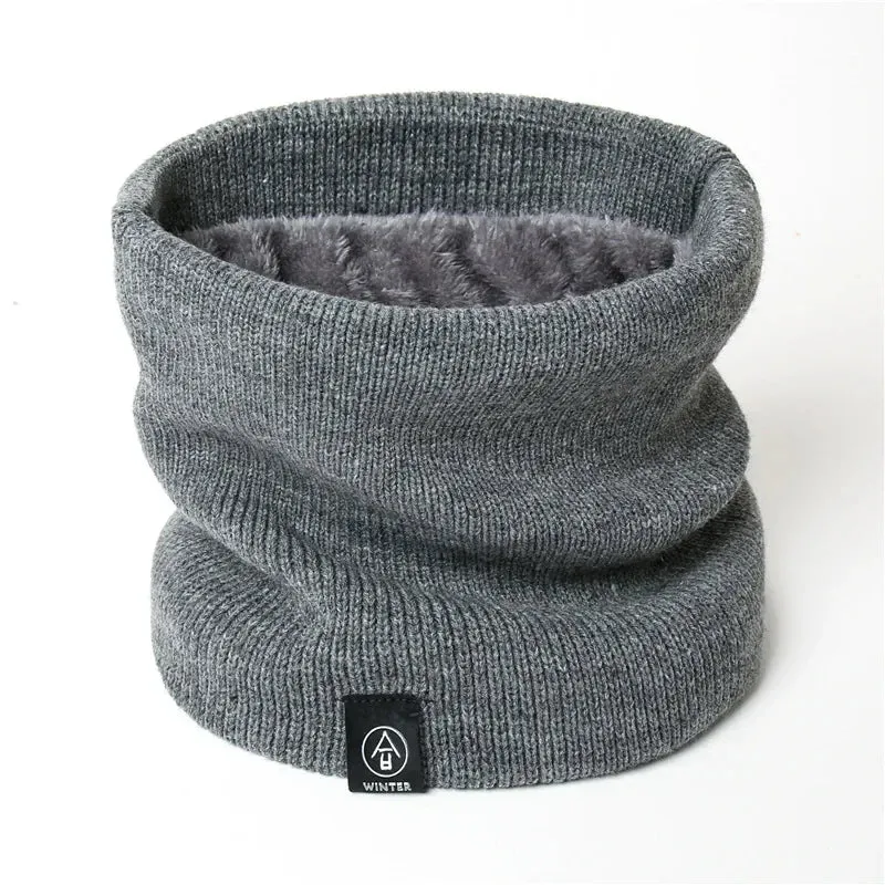 Winter Warm Scarf Woolen Knitting Neck Sport Scarf Men Face Cover Winter Skating Running Warm Scarves Thick Cold-proof Collar