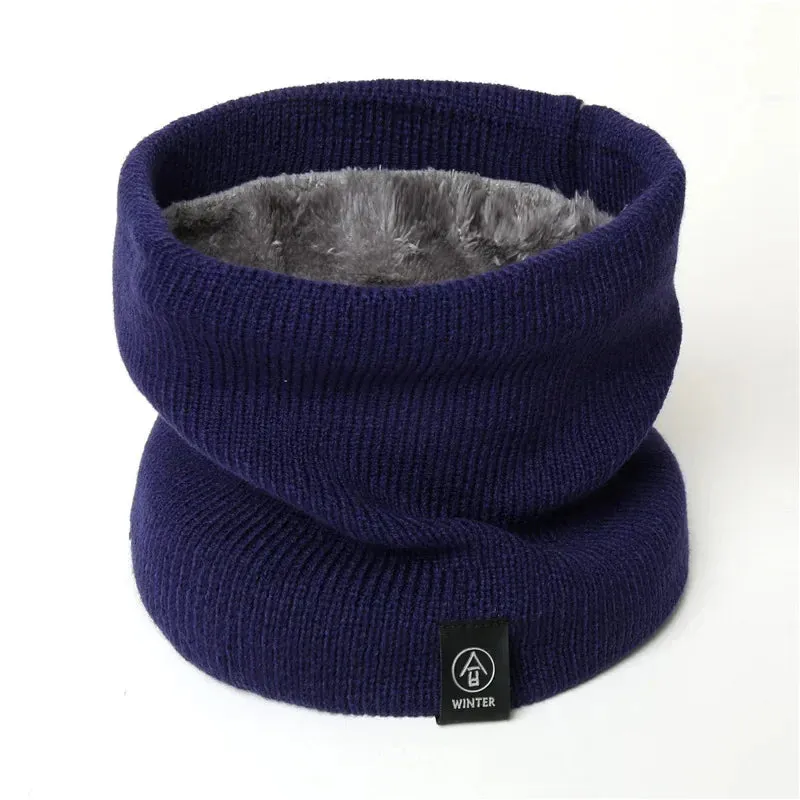 Winter Warm Scarf Woolen Knitting Neck Sport Scarf Men Face Cover Winter Skating Running Warm Scarves Thick Cold-proof Collar