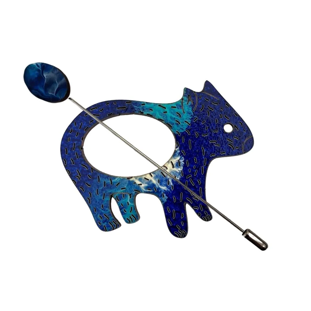 Wombat Scarf Pin (5 Colors)