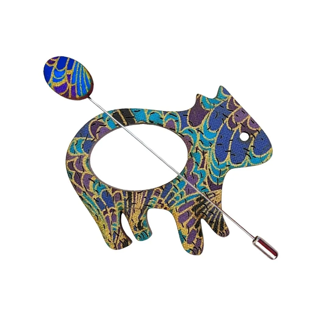 Wombat Scarf Pin (5 Colors)