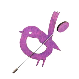 Wren Scarf Pin (Pastel Purple)